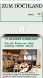 Mobile Screenshot of gasthaus-zum-hochland.de