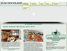 Tablet Screenshot of gasthaus-zum-hochland.de